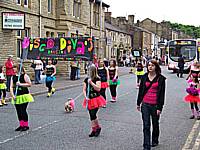 The Disco Diva'z dancing club join in the parade - Photographer: Jan Harwood, Rochdale Online News